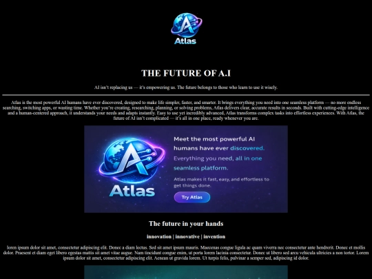the future ai/first web project screenshot