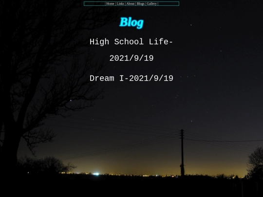Blogs screenshot