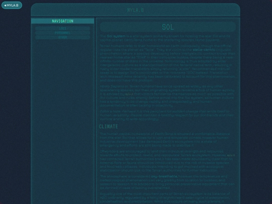 mylab/loci/sol screenshot