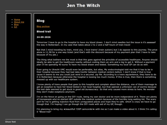 blog screenshot