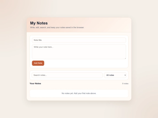 notes app/notesapp screenshot