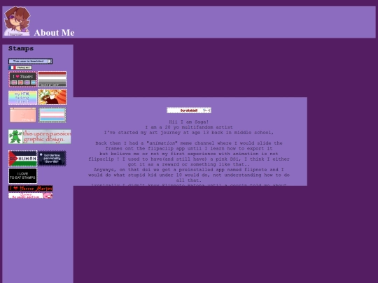 subspaces/about-me screenshot