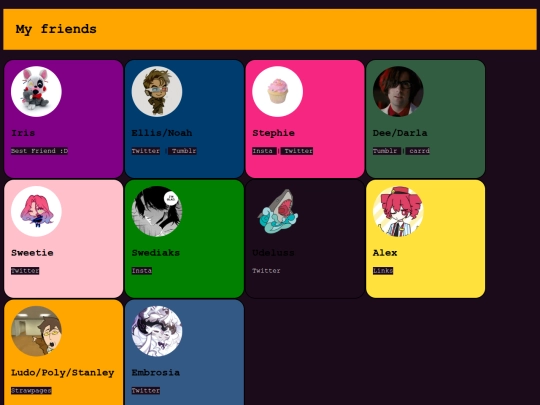 subspaces/friends screenshot