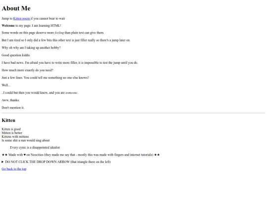 aboutme screenshot