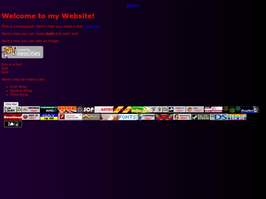 test screenshot