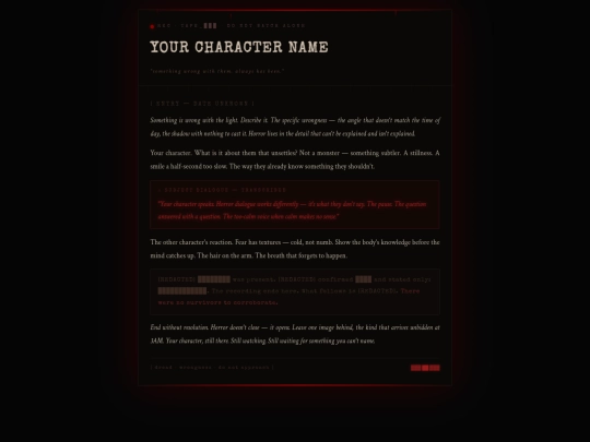 Templates/Horror screenshot