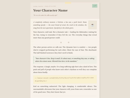 Templates/SliceOfLife screenshot