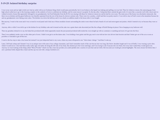 dreamjournal/birthdaysurprise screenshot