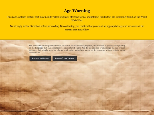 warning screenshot