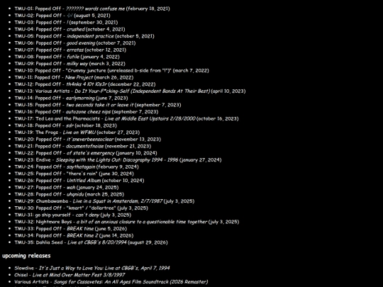 tmudiscography screenshot