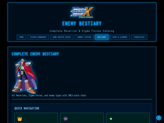 bestiary screenshot