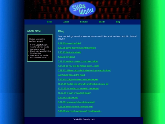 blog screenshot