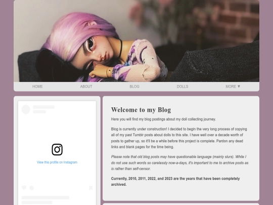 blog screenshot