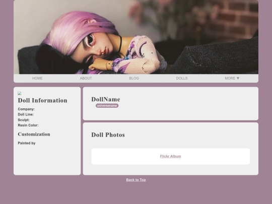 blog/templates/doll_profile screenshot