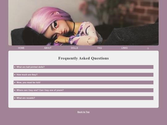faq screenshot