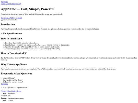 index screenshot