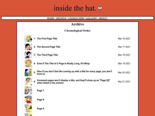 archive screenshot