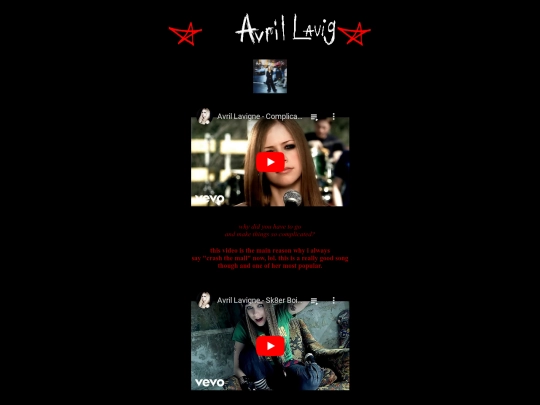 avrilshrine screenshot