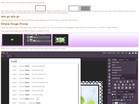 tutorials/tutorials_stamps screenshot