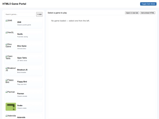index screenshot