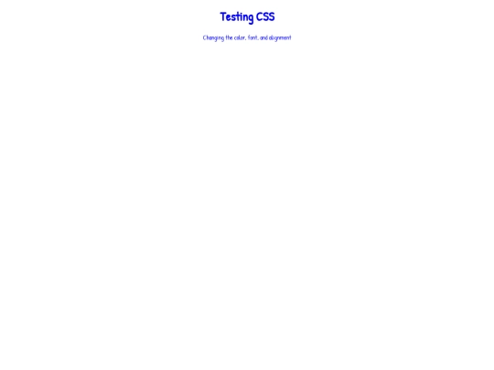 csstest screenshot