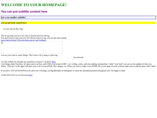 mysite screenshot