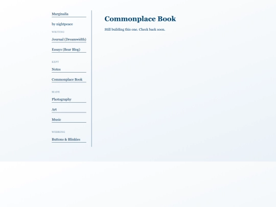 commonplace screenshot
