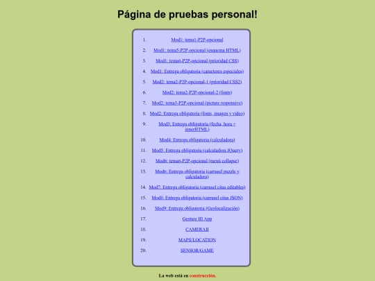 index screenshot