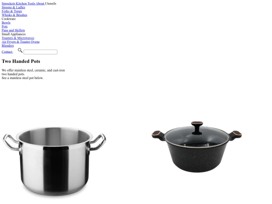 cookware/pots screenshot