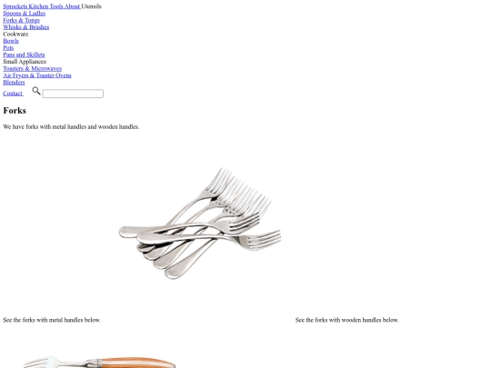 utensils/forksandtongs screenshot