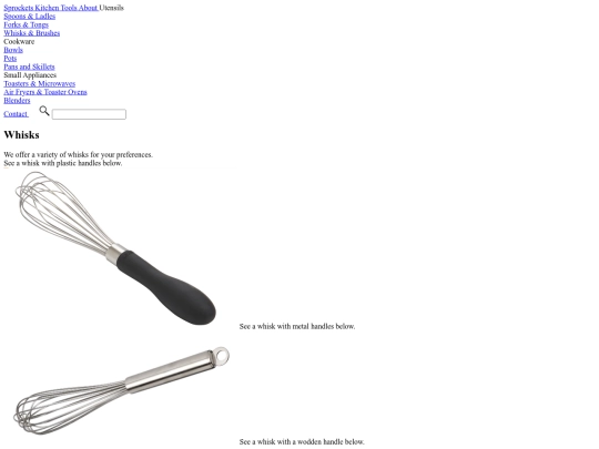 utensils/whisksandbrushes screenshot
