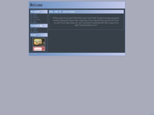 blogging/blog screenshot
