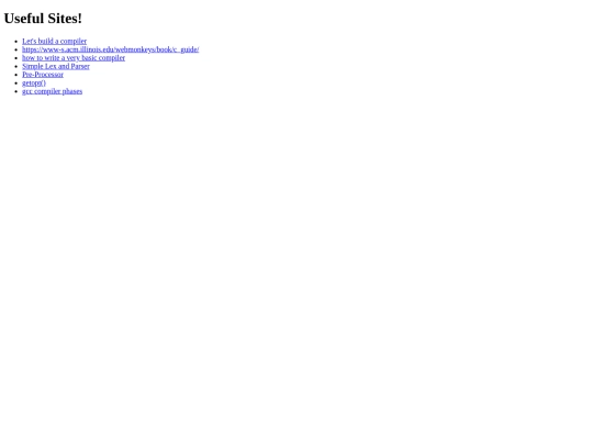 sites screenshot