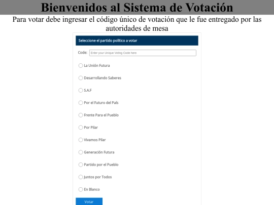 votacion screenshot