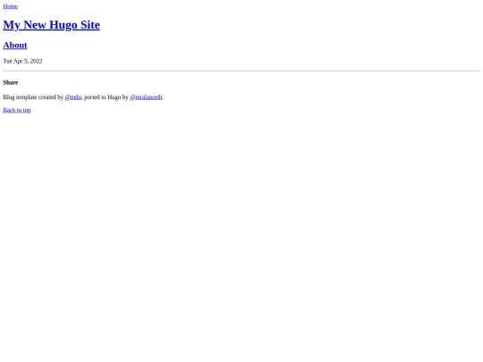 page/about screenshot