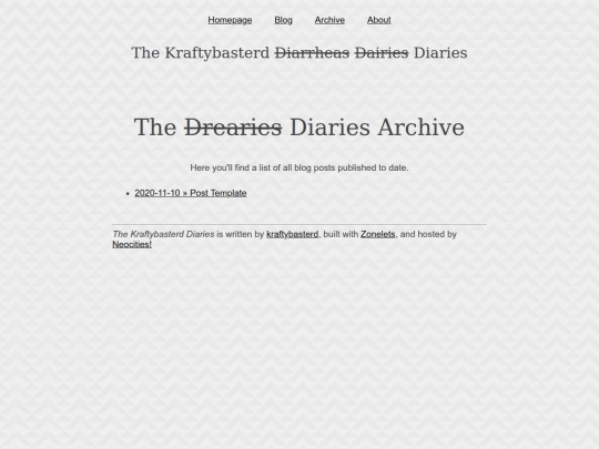 blog/archive screenshot