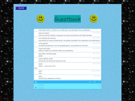 guestbook screenshot