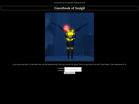 guestbook screenshot