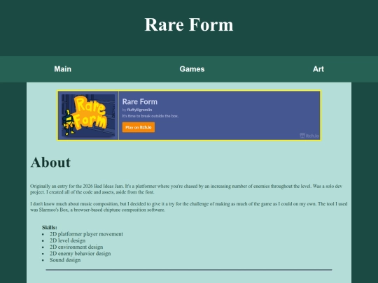 RareForm screenshot