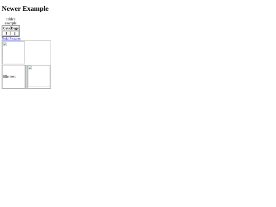 table screenshot