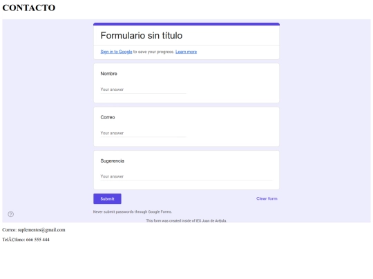 contacto screenshot