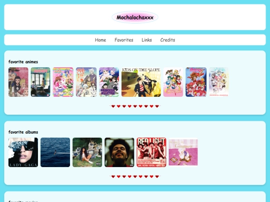 favorites screenshot