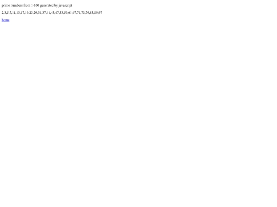 js/primenumbers screenshot