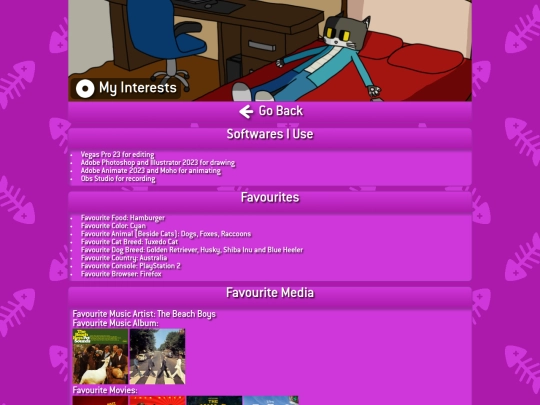 interests screenshot