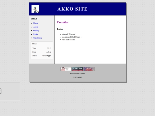 links screenshot