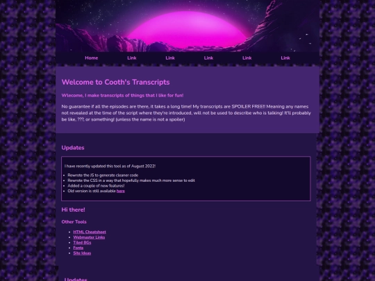 testpage screenshot