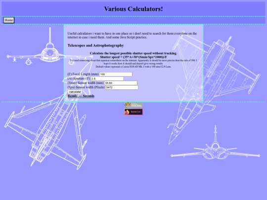 calculator screenshot