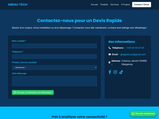 Mohammed_crypto /Nouveau site /contact screenshot