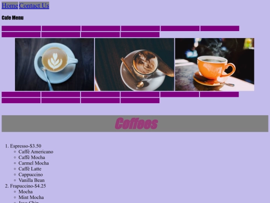 MENU screenshot