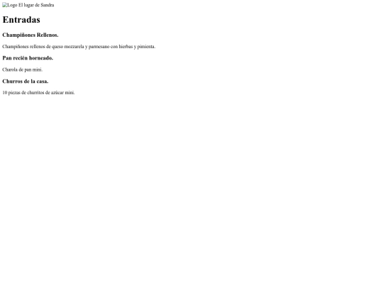 Entradas de Sandra screenshot